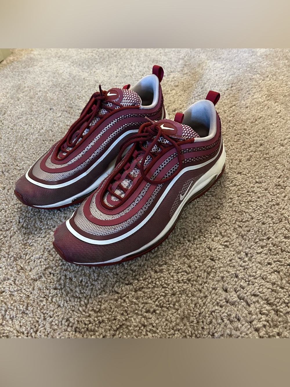 Nike Air Max 97 Ultra ’17 Team Red Sneakers Men’s Size 11.5